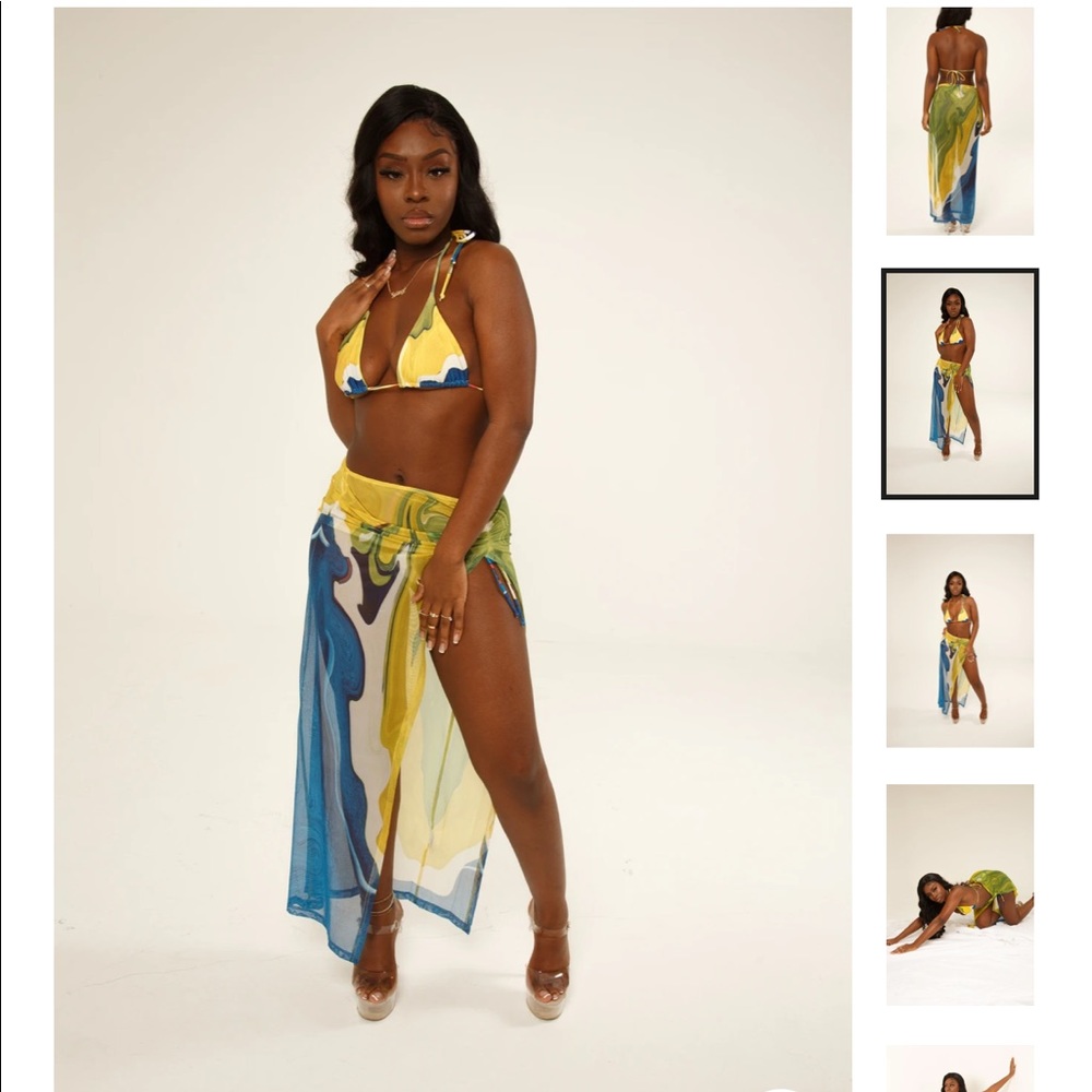 Aurora Bikini and Coverup set (from Farai London)